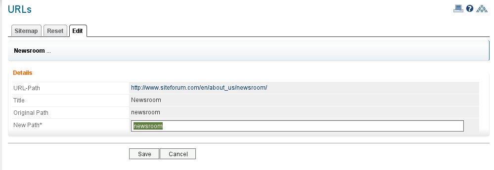 Enter a new SEO Path